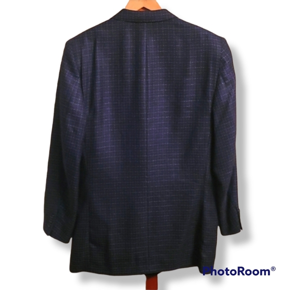 Vintage Marcello Tarantino Couture Wool and Silk Suit Jacket Blazer - Picture 8 of 13